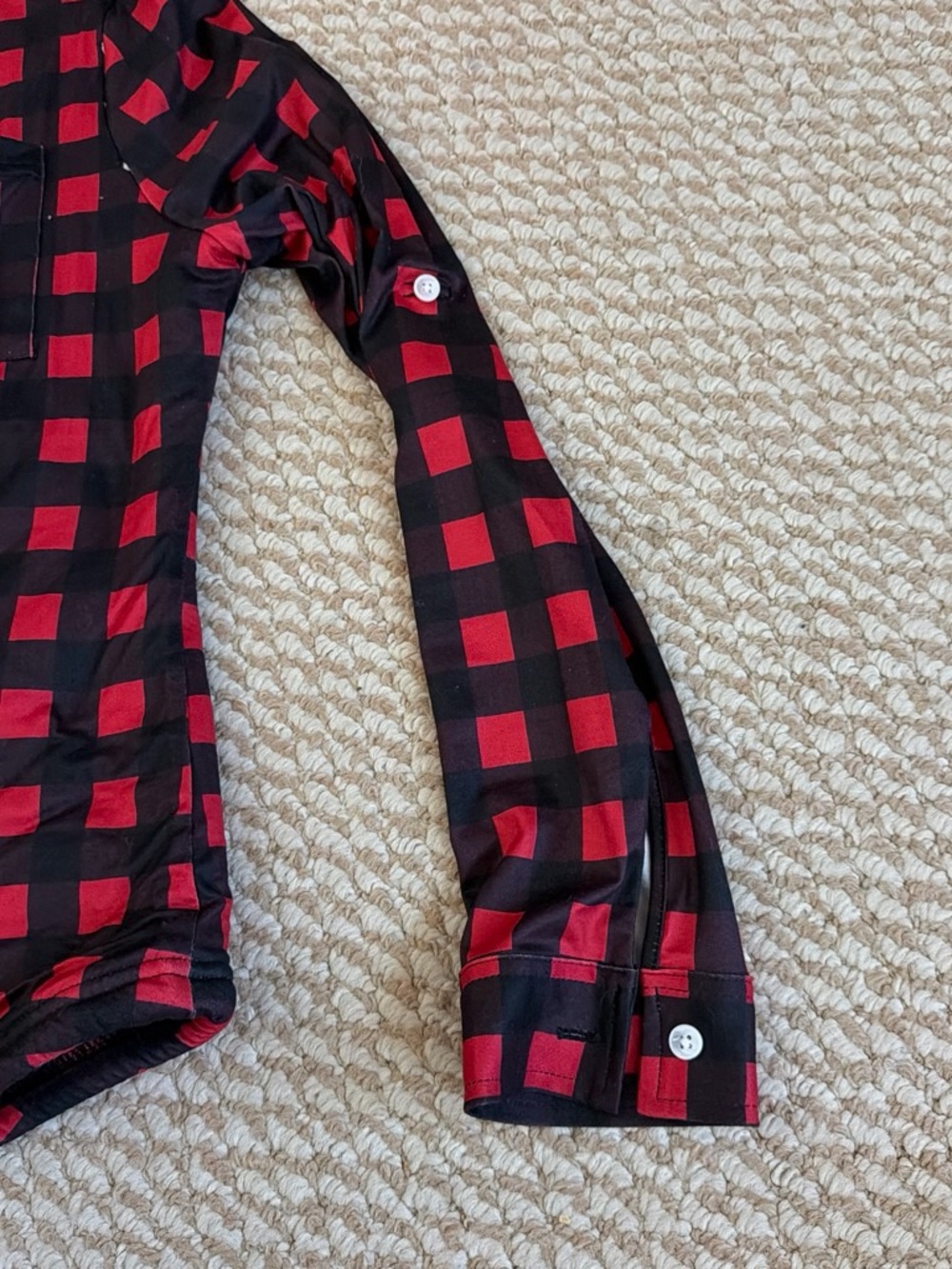 Forever 21 Red and Black Buffalo Plaid Button-Down Shirt